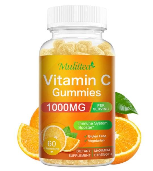 Mulittea Vitamin C Gummies 1000mg Immune System Booster