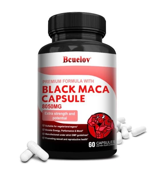 Bcuelov Black Maca Capsules 8050 Mg