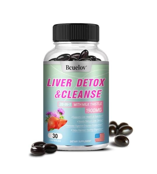 Bcuelov Liver Cleanse Detox Capsules