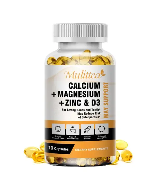 Mulittea Vitamin D3K2 + Calcium, Magnesium zinc, d3