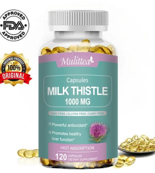 Mulittea Milk Thistle Supplement 1000 Mg